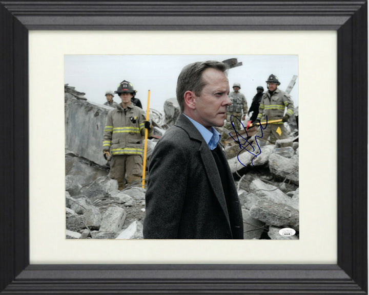 Kiefer Sutherland signed Designated Survivor TV 11x14 Photo Custom Framed- JSA