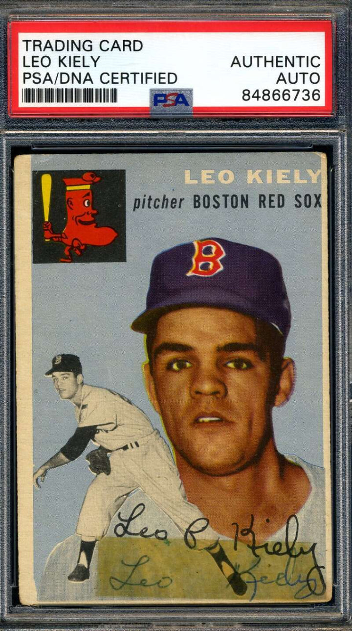 Leo Kiely PSA DNA Signed 1954 Topps Autograph