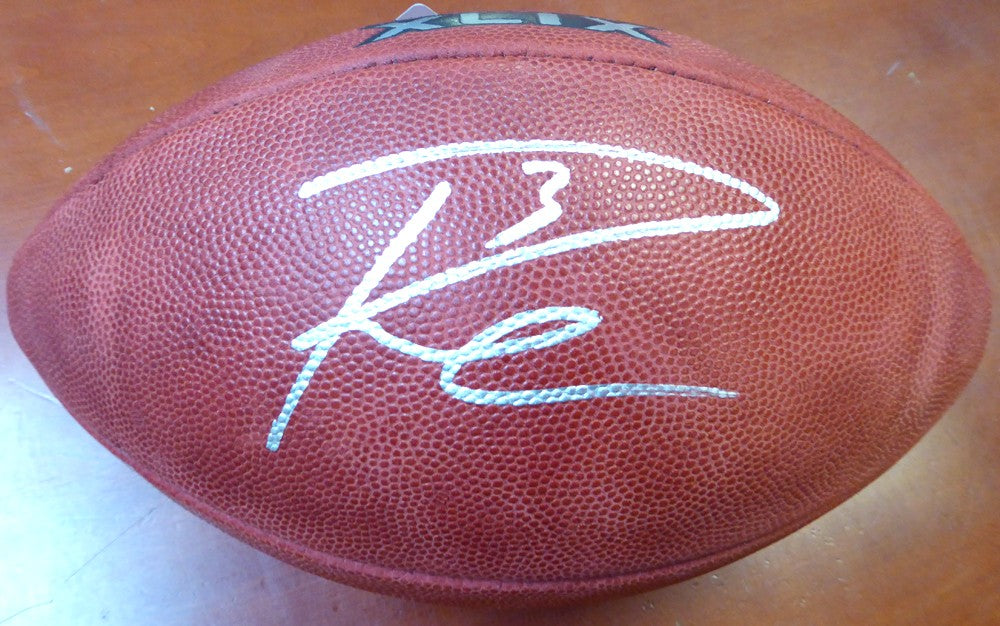 Russell Wilson Signed Super Bowl XLIX Leather Football Seattle Seahawks RW Holo