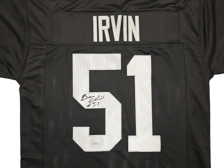 Las Vegas Raiders Bruce Irvin Autographed Black Jersey MCS Holo
