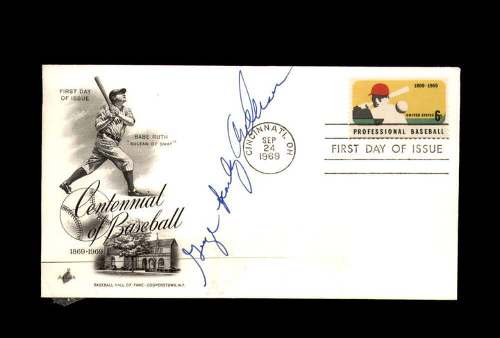 George Sparky Anderson PSA DNA Signed 1969 Centennial First Day Cover Cache FDC