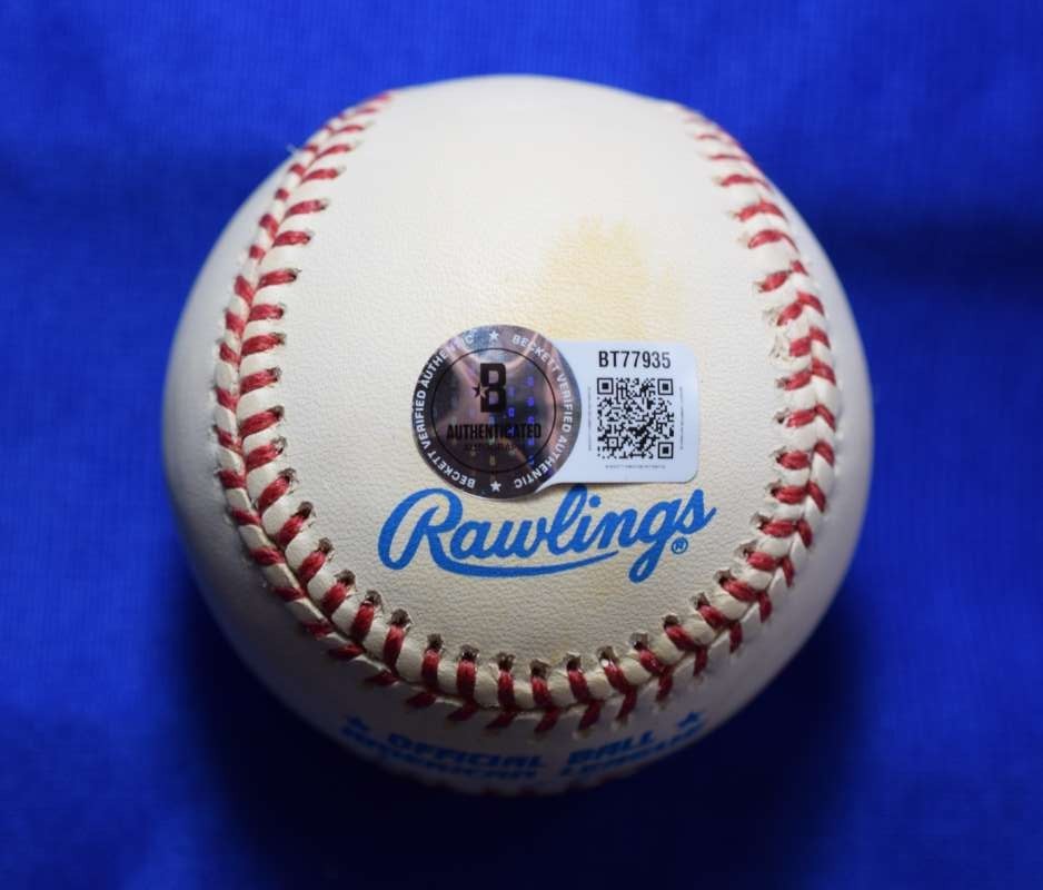 Fred Lynn Beckett BAS Autograph American League OAL Signed Baseball