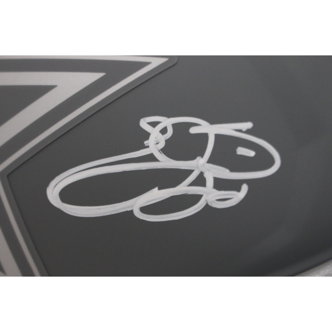 Emmitt Smith Autographed Dallas Cowboys Authentic Slate Helmet Beckett 48029