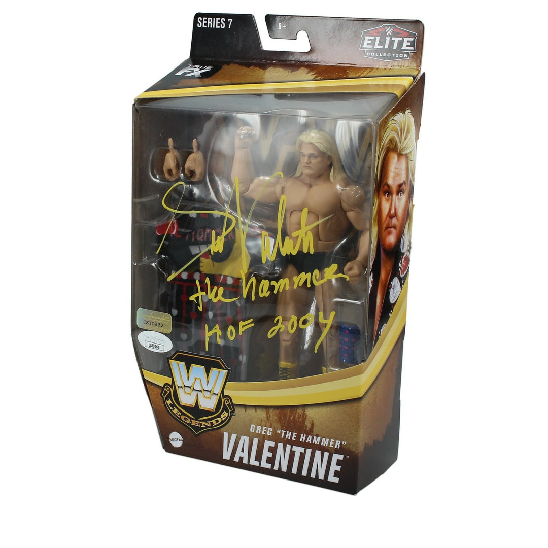 Greg Valentine Autographed WWE Mattel Elite Legends Series 7 Action Figure JSA