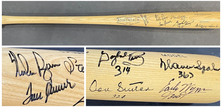 Ryan Seaver 300+ Win Pitchers Signed Adirondack Baseball Bat 8 Autograph CBM COA