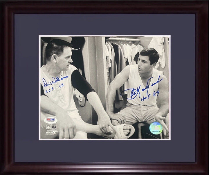 Carl Yastrzemski & Dick Williams Signed 8x10 Framed Photo HOF Auto Red Sox PSA