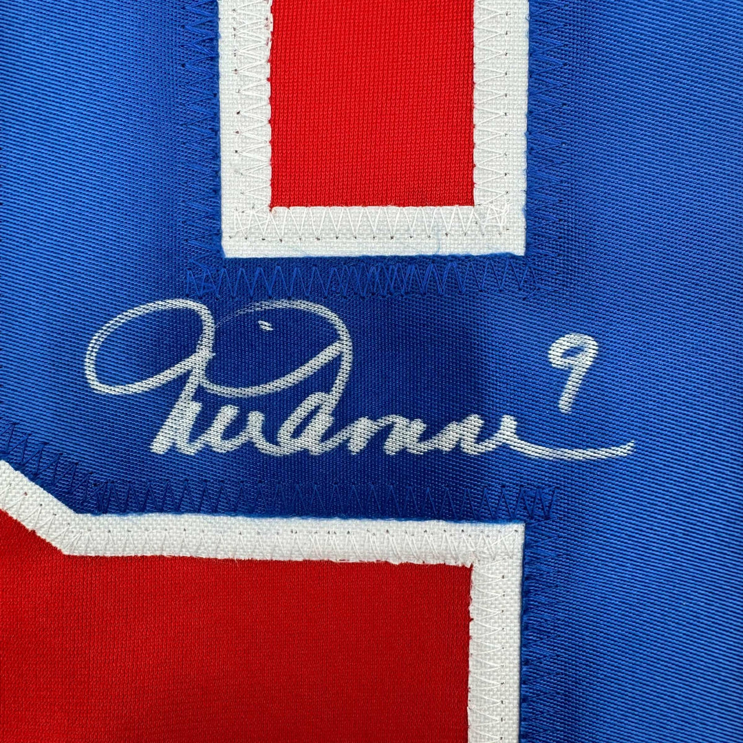 Autographed/Signed Mia Hamm Red Team USA United States World Cup Jersey BAS COA