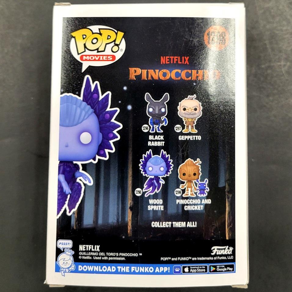 Guillermo del Toro signed Pinocchio Wood Sprite Funko Pop! ~ BAS Beckett Holo