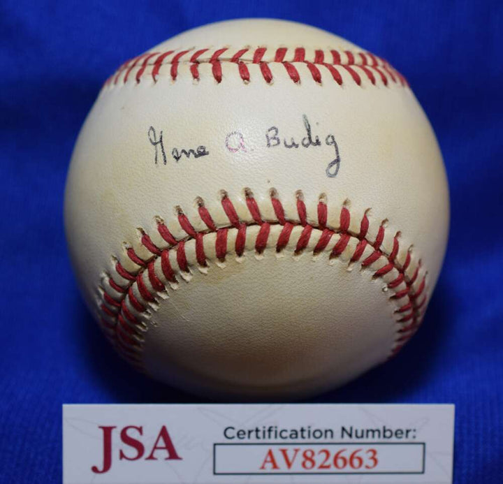 Gene Budig JSA COA Autograph American League Signed Baseball