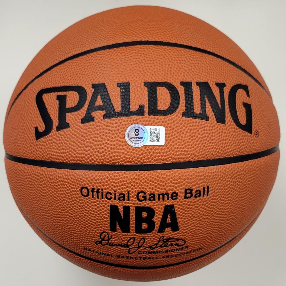 Mark Madsen signed NBA Official Spalding Game Ball Basketball Lakers Beckett BAS