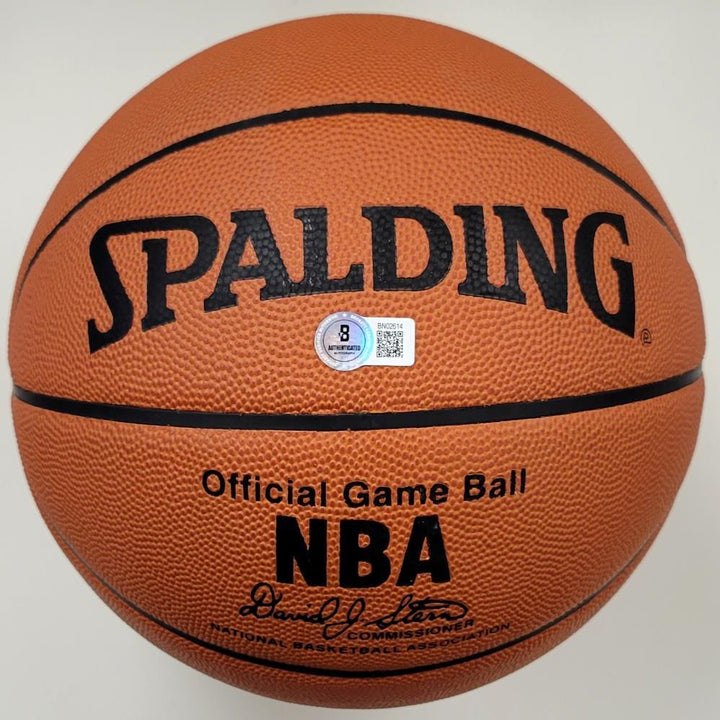 Mark Madsen signed NBA Official Spalding Game Ball Basketball Lakers Beckett BAS