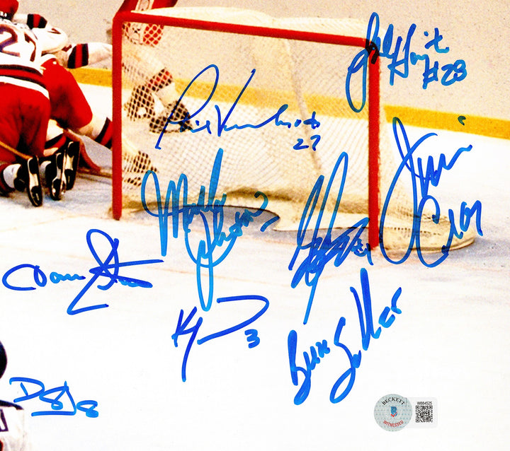 1980 USA Miracle On Ice Team Signed 16x20 "Do You Believe" 18 Sigs BAS Witness