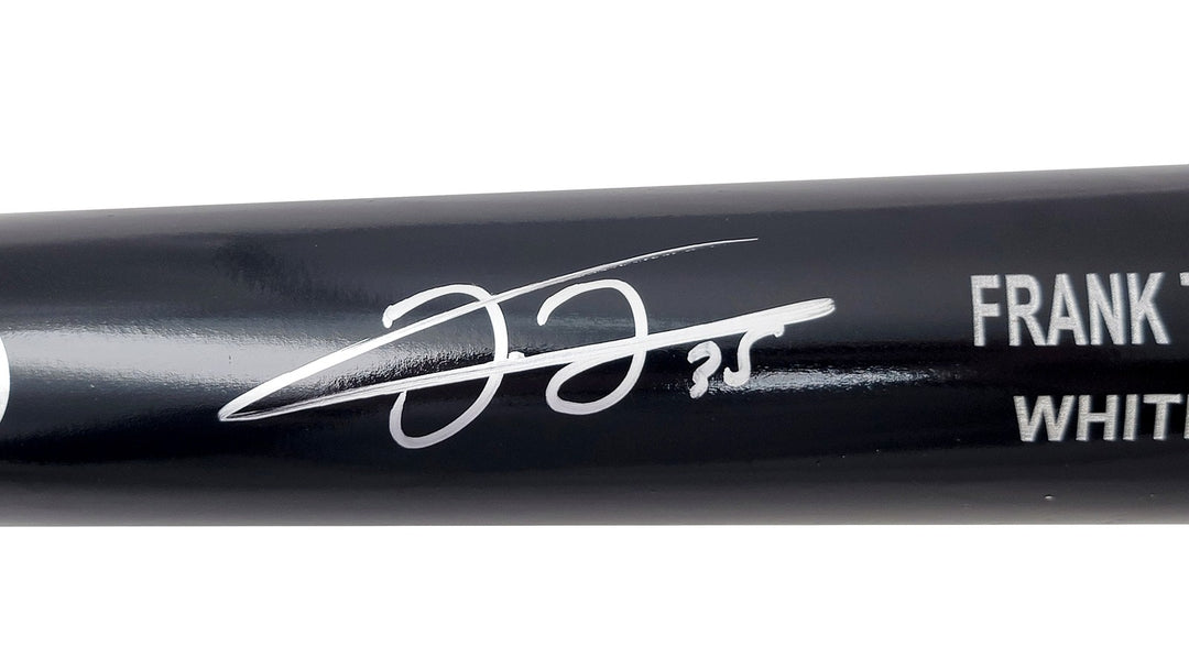 Frank Thomas Signed Black Rawlings Game Model Bat Chicago White Sox Beckett Wit