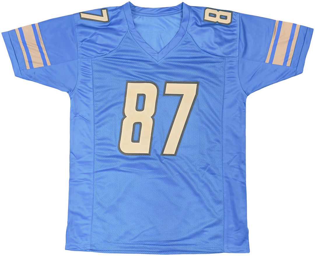 Detroit Lions Sam LaPorta Autographed Signed Blue Jersey Beckett Witness