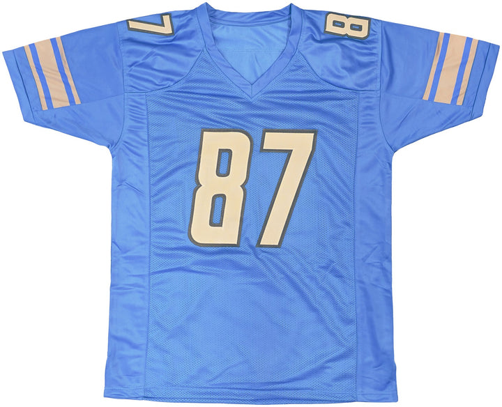 Detroit Lions Sam LaPorta Autographed Signed Blue Jersey Beckett Witness