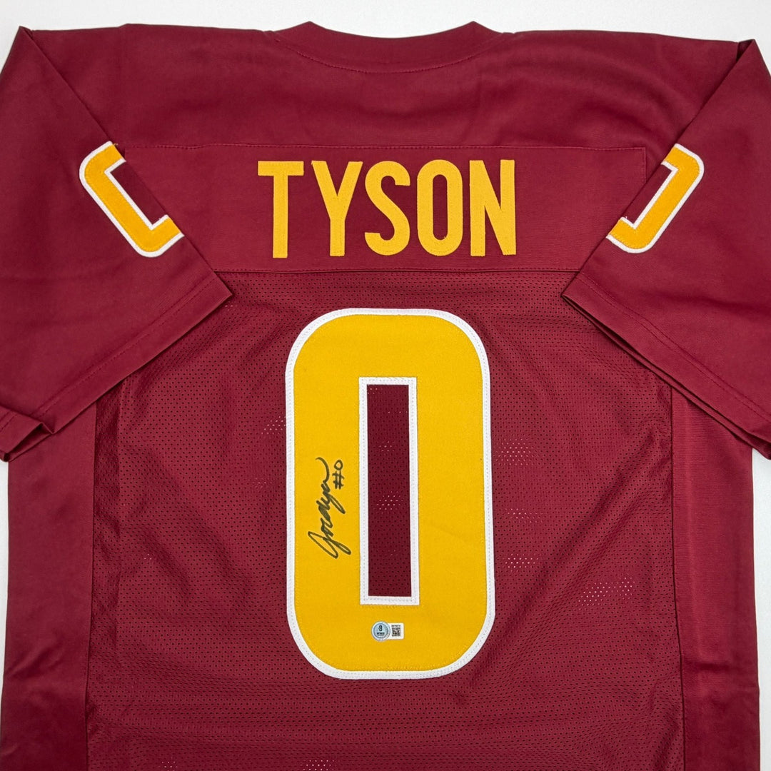 Autographed/Signed Jordyn Tyson Arizona State Maroon Jersey Beckett BAS COA