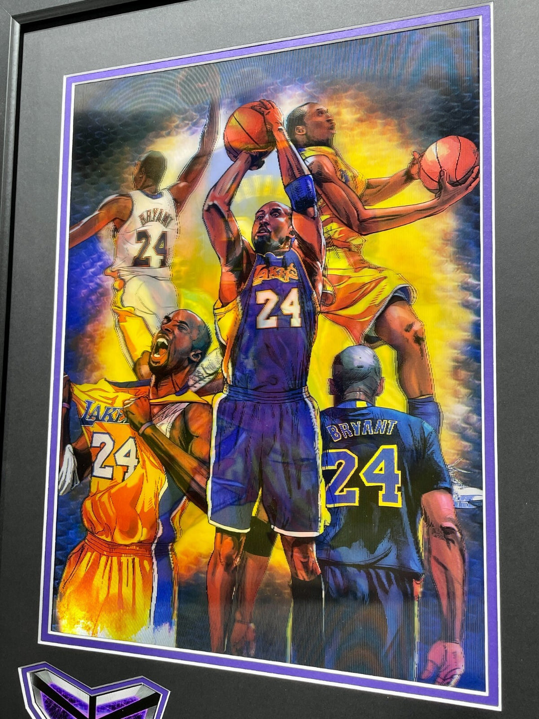 Kobe Bryant Custom Framed 3D Photo Collage Los Angeles Lakers Un Signed