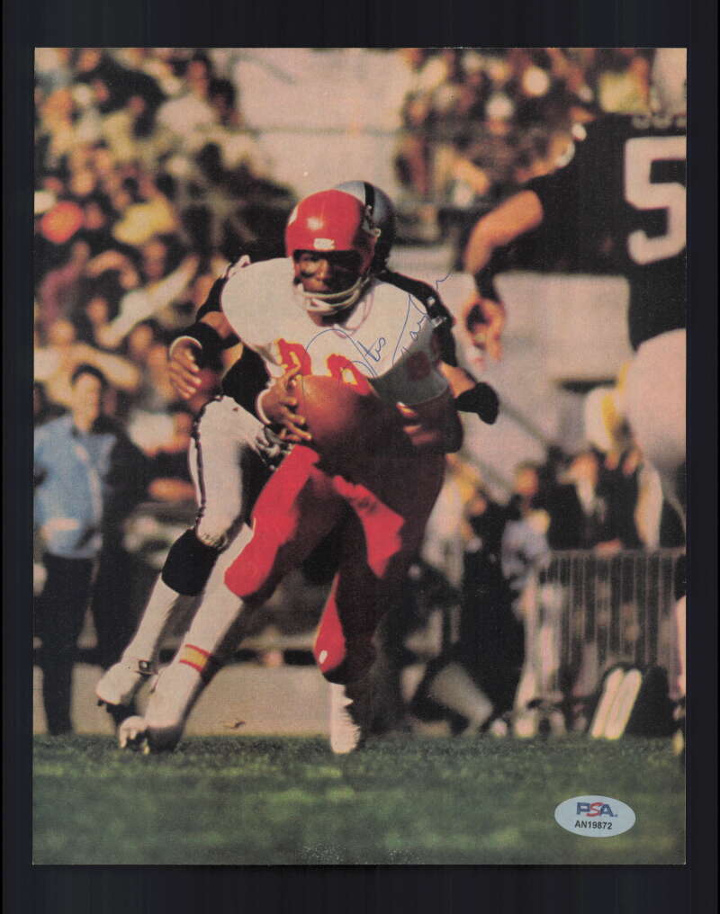 Otis Taylor PSA DNA Signed 60`s Vintage 8x10 Photo Autograph Chiefs