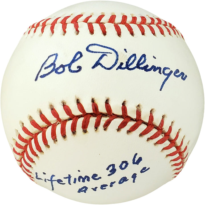 Bob Dillinger Signed AL Baseball St. Louis Browns, Pittsburgh Pirates PSA/DNA