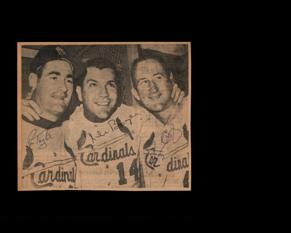 Ron Taylor Ken Boyer Tony Perez Roger Craig JSA Cert Signed 5x6 Photo