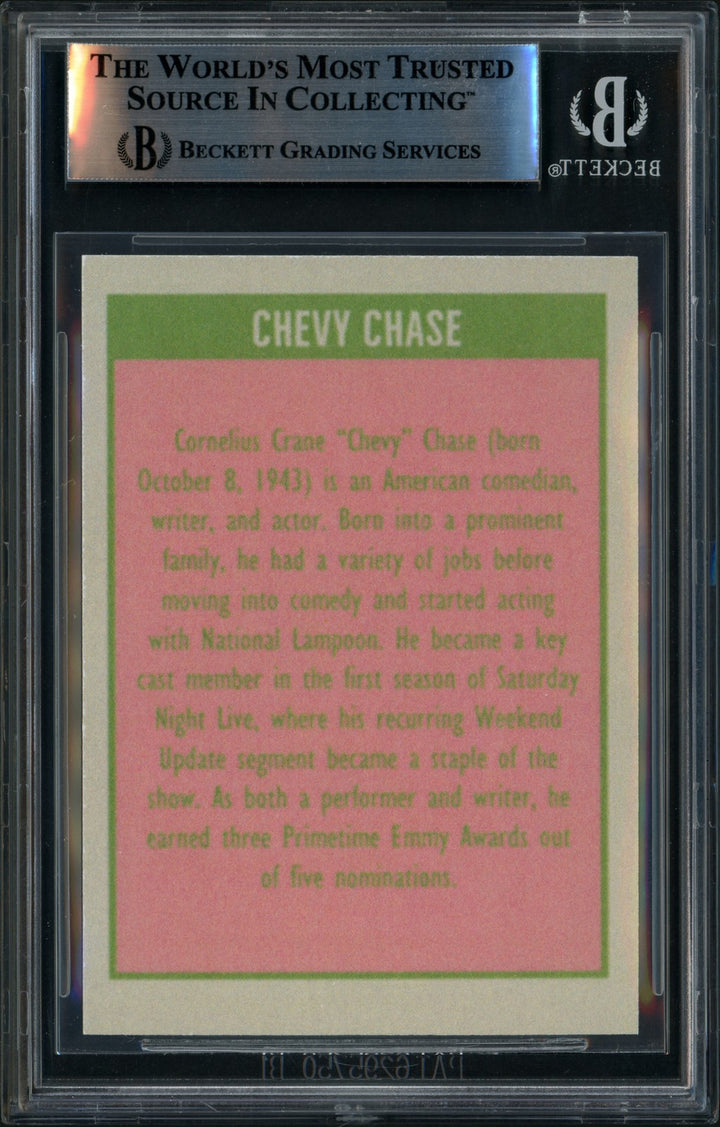 Chevy Chase Signed 1980 Topps Reprint Custom Trading Card Lakers Beckett