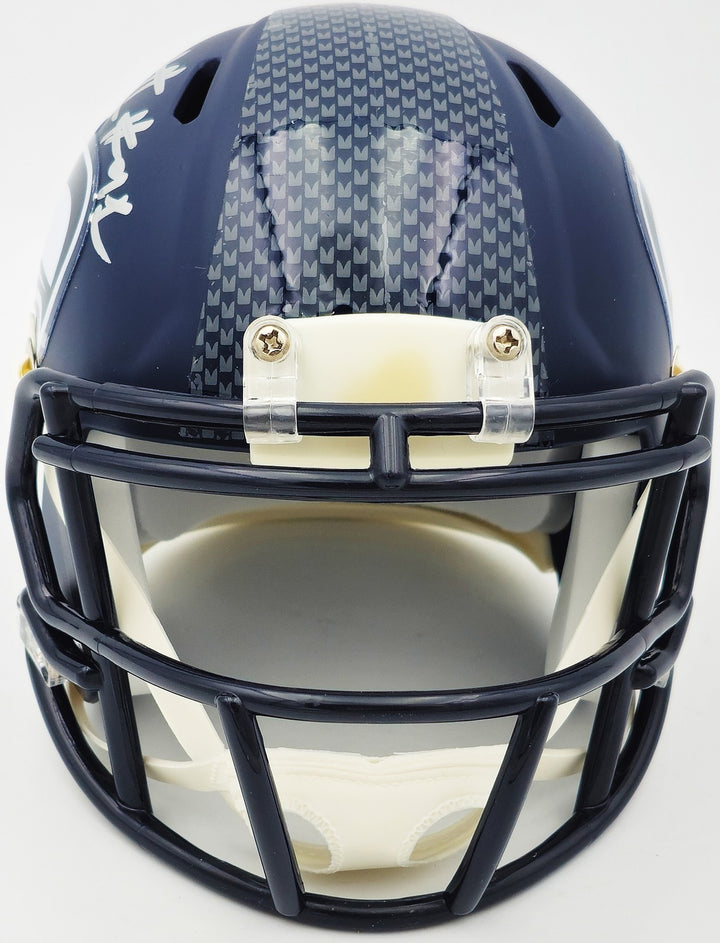 Byron Murphy II Signed Seattle Seahawks Blue Speed Mini Helmet MCS Holo
