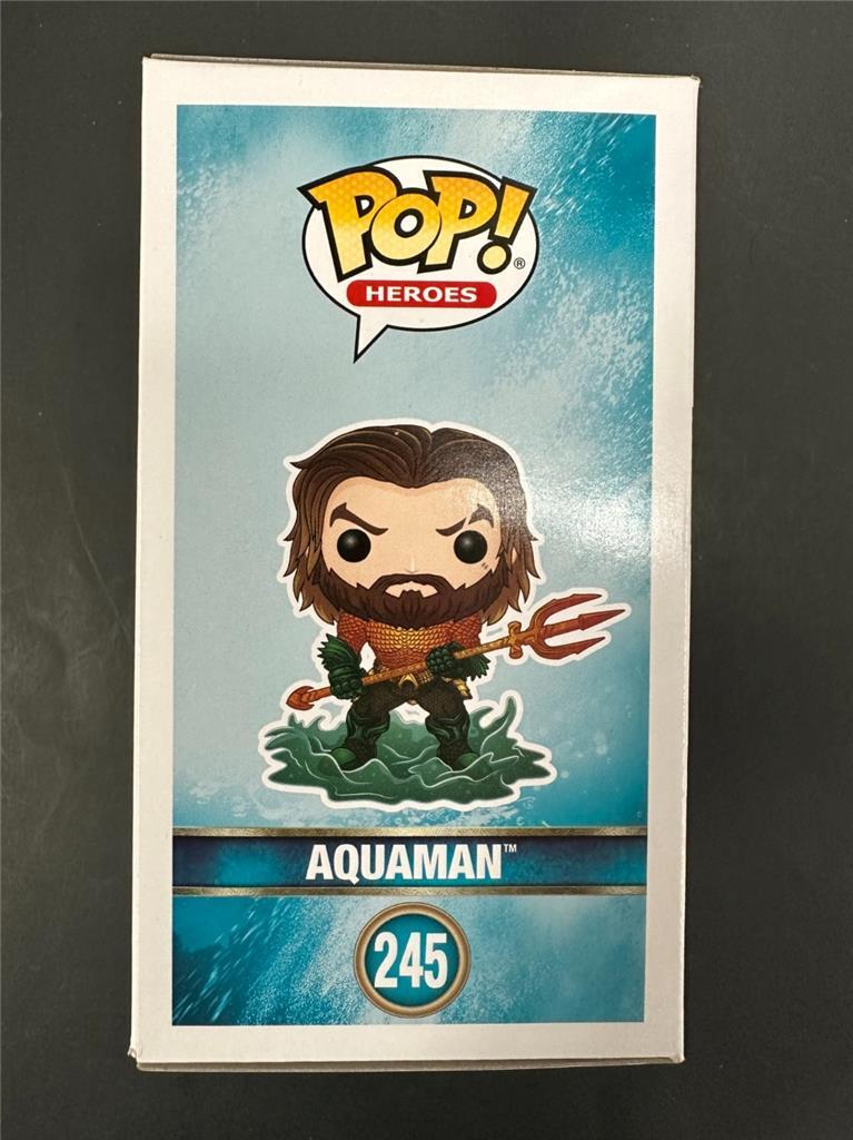 Jason Momoa signed Aquaman Funko Pop #245 autograph PSA/DNA Holo