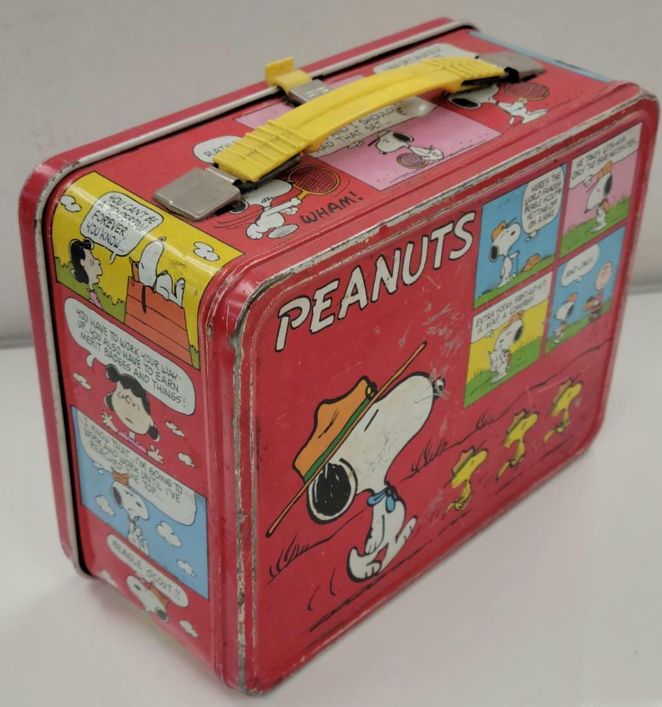 Peter Robbins Voice of Charlie Brown signed Vintage Peanuts Lunch Box ~ Hologram