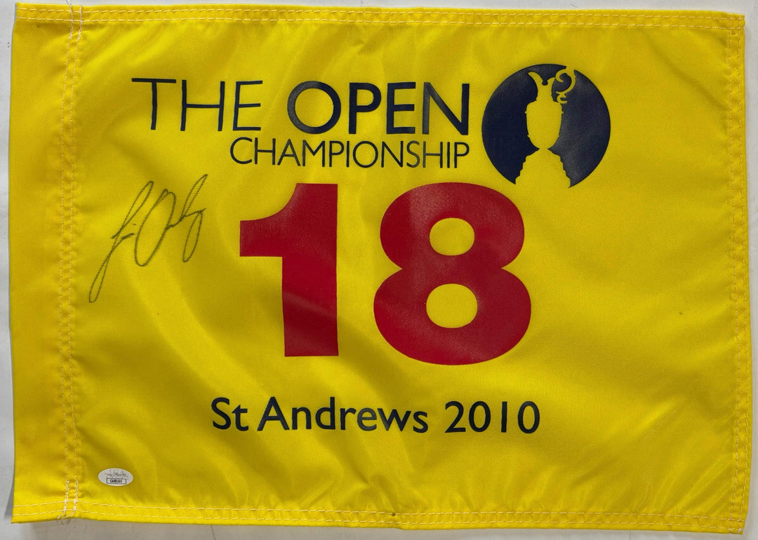 Louis Oosthuizen St Andrews 2010 The Open Championship Autographed Golf Flag (JS