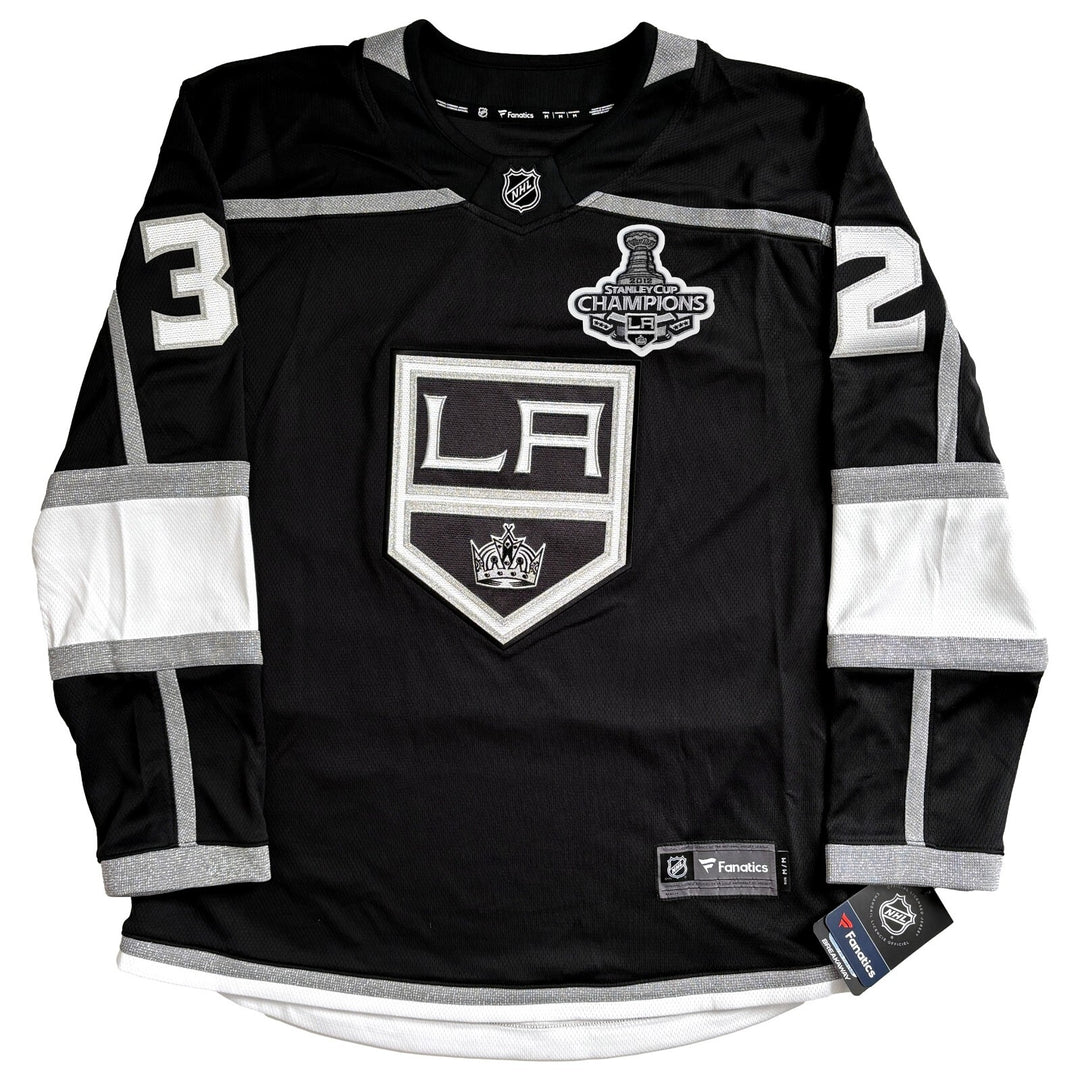 Jonathan Quick Autographed LA Kings 2012 Stanley Cup Jersey Conn Smythe IGM COA