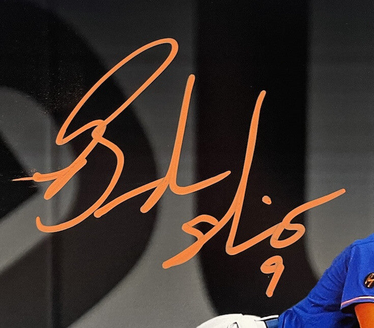 Brandon Nimmo Signed 11x14 Framed Photo Diving Catch Auto NY Mets Fanatics COA