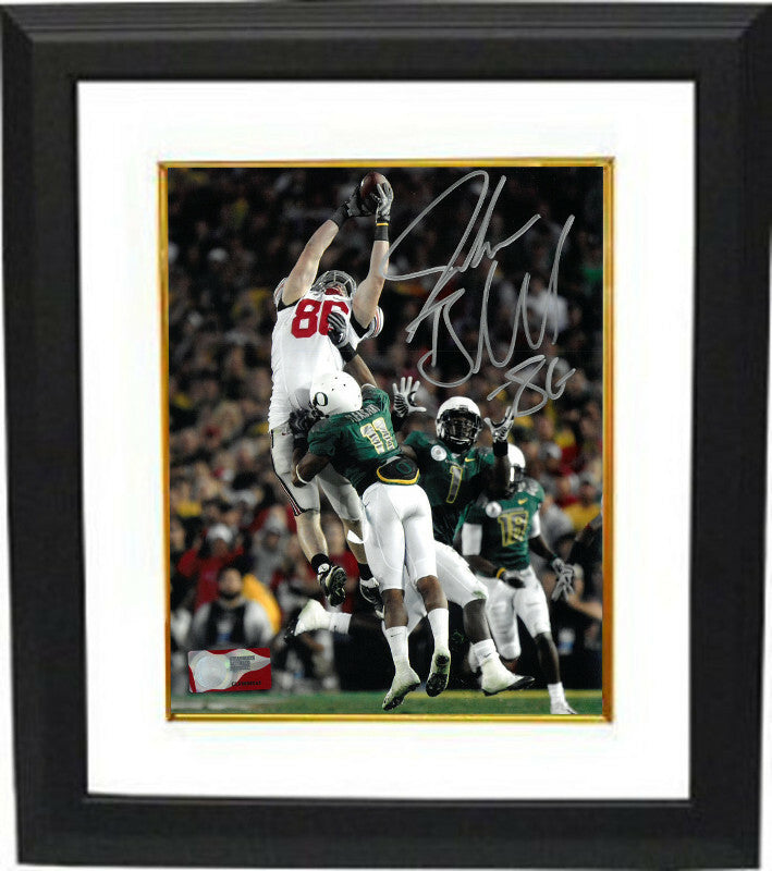 Jake Ballard signed Ohio State Buckeyes 8x10 Photo Framed #86 (2010 Rose Bowl)