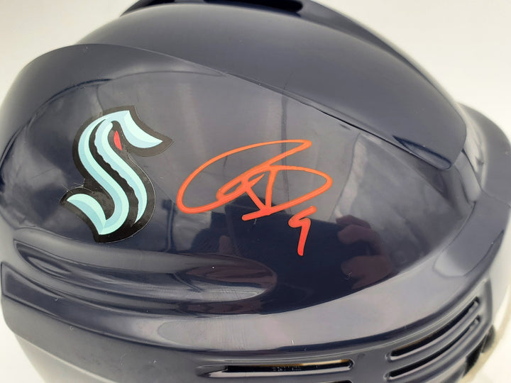 Ryan Donato Autographed Signed Seattle Kraken Blue Mini Helmet Fanatics Holo