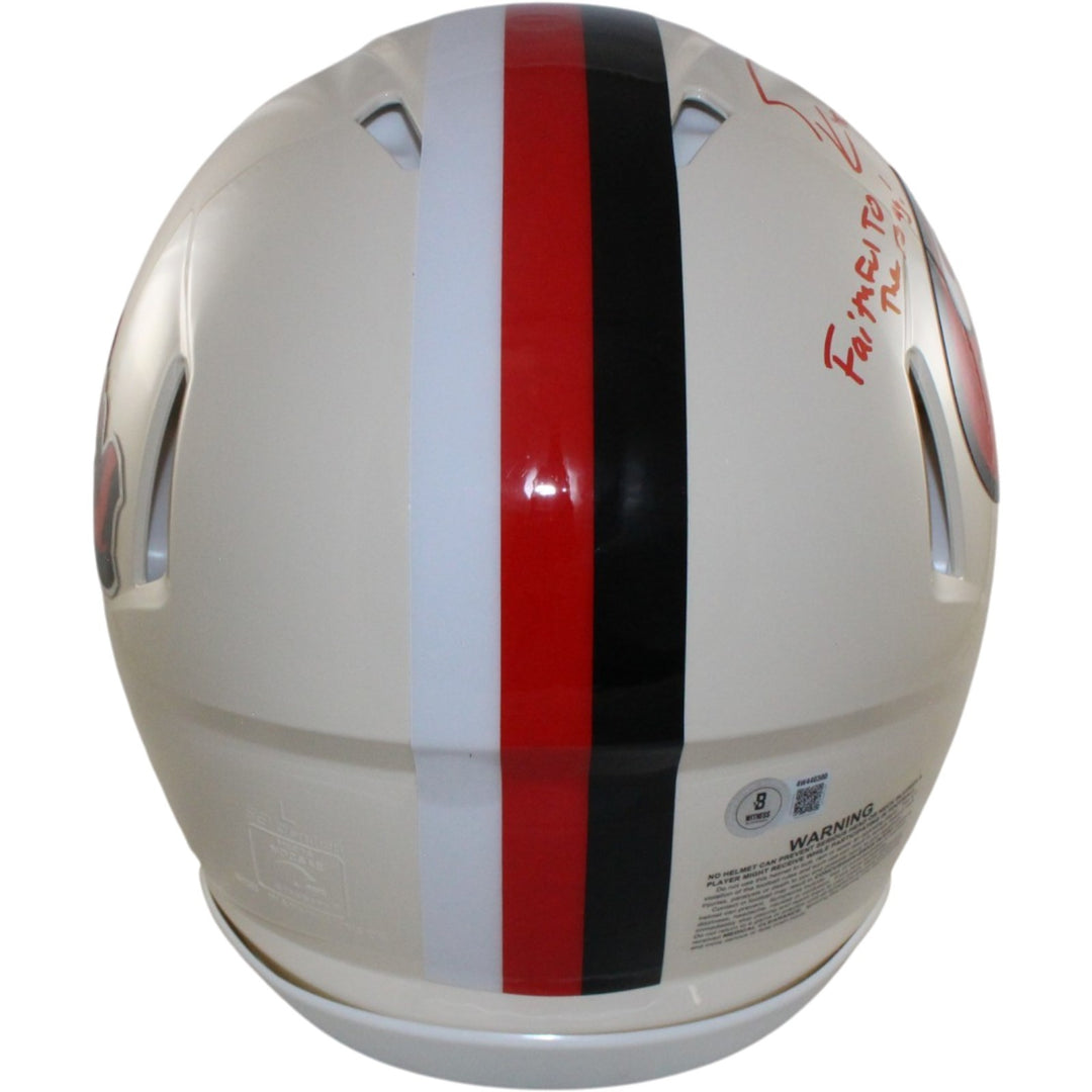 George Kittle Signed San Francisco 49ers Pro Retro Helmet Bay Faithful BAS 55472