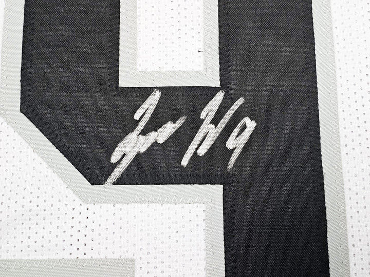 Las Vegas Raiders Tyree Wilson Signed White Jersey Beckett Wit