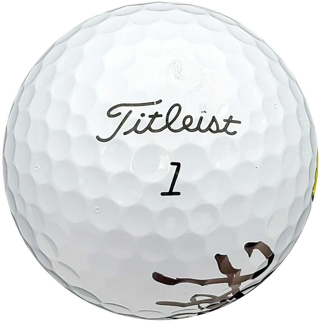 Hideki Matsuyama Signed Titleist Masters Logo Golf Ball Pro V1 Beckett