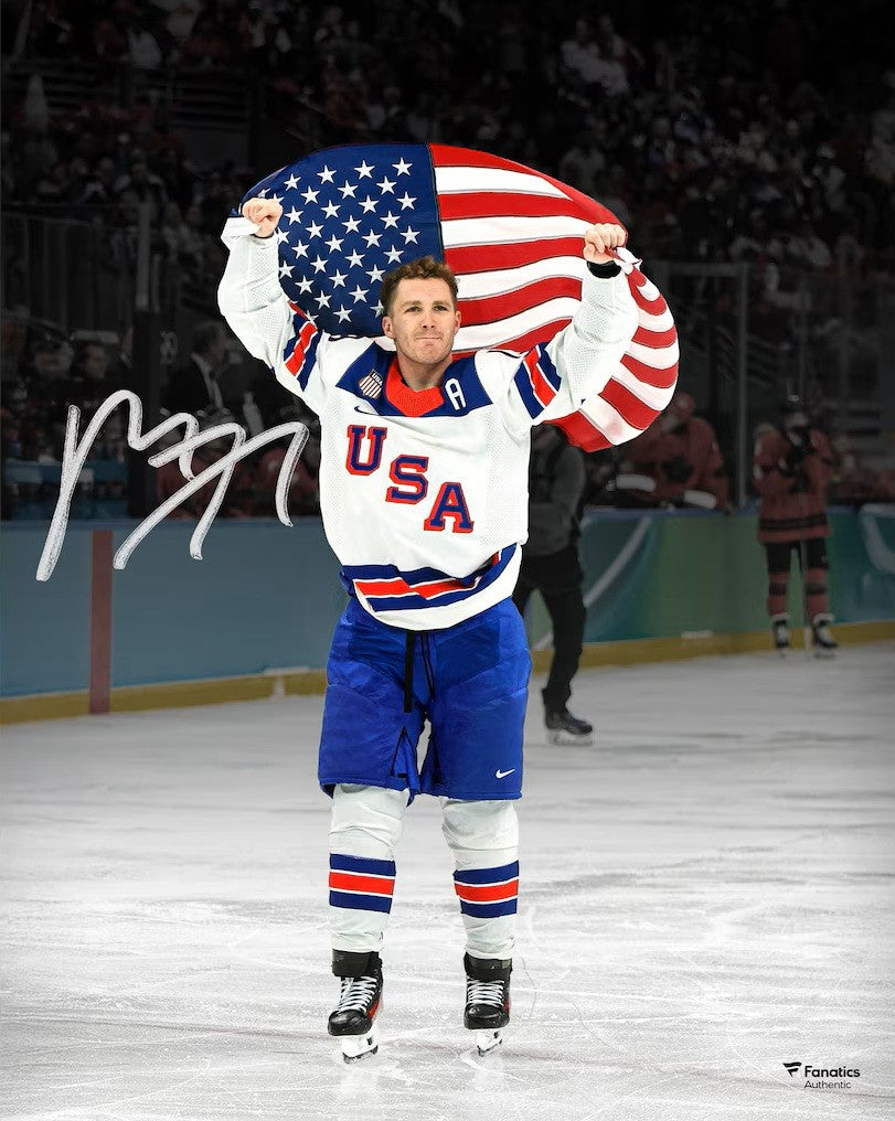 Matthew Tkacuk Signed 16x20 USA Hockey 2026 Olympic Gold Photo Fanatics