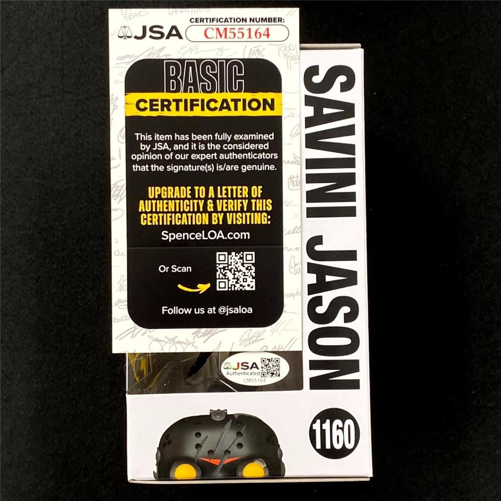 Tom Savini signed Jason Friday the 13th Funko Pop! #1160 autograph JSA