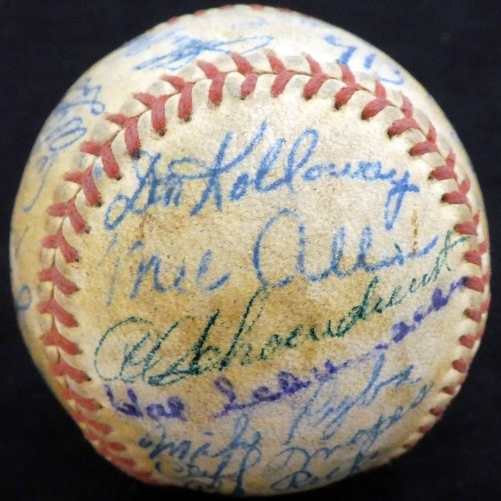 1950 Spring Training Signed Baseball With 27 Total Signatures Stan Musial & Mel