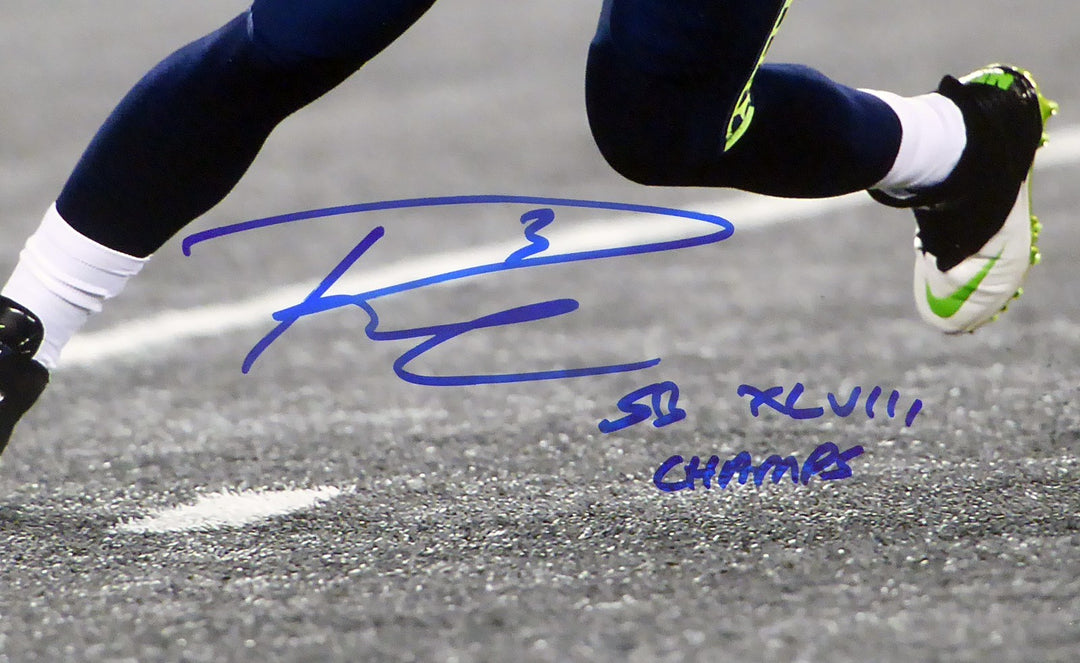 Russell Wilson Signed 16x20 Photo Seattle Seahawks SB "SB XLVIII Champs" RW Holo