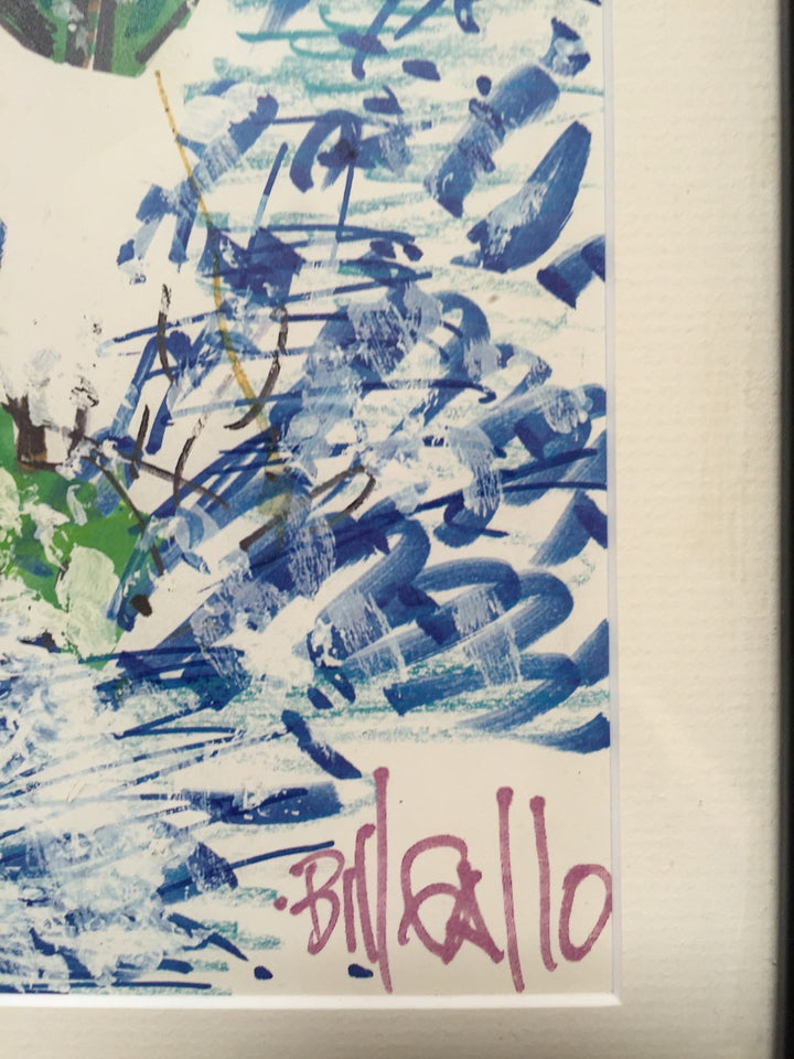 Bill Gallo ORIGINAL Marines Color Painting Signed 1/1 Art Daily News Framed Auto