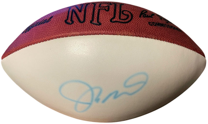 Joe Montana signed OFC Wilson NFL White Panel Leather Football Lt Sig- Beckett