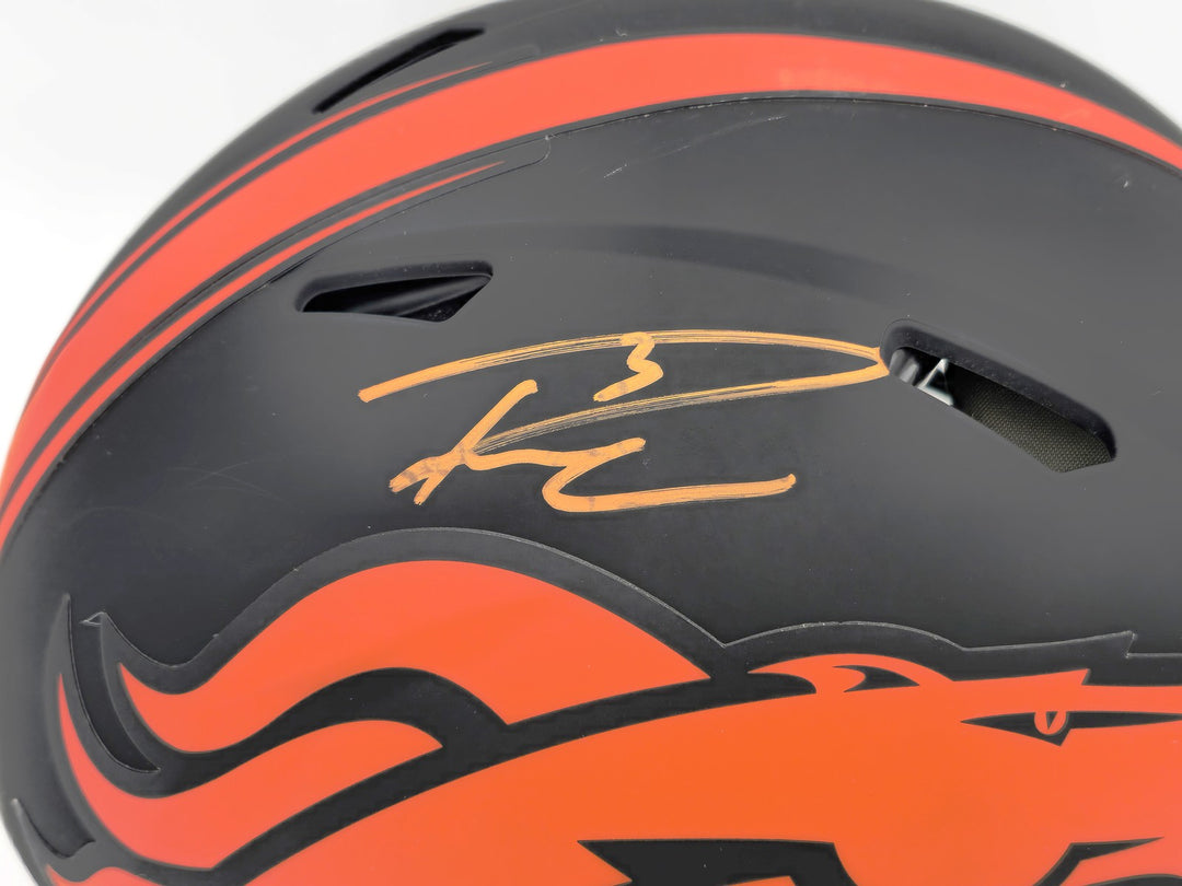 Russell Wilson Auto Broncos Eclipse Black Full Size Auth Speed Helmet Fanatics