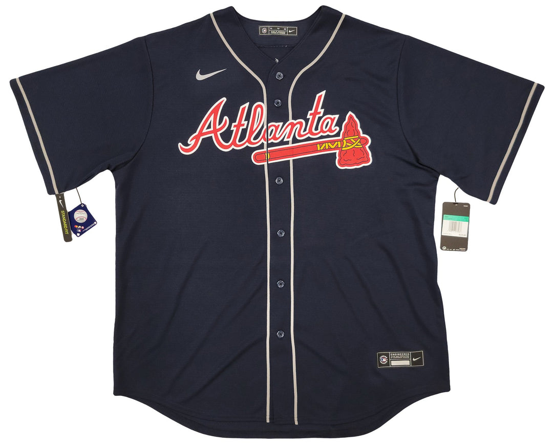 Atlanta Braves Ronald Acuna Jr. Autographed Signed Blue Nike Jersey Size XL JSA