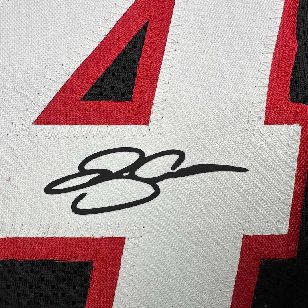 Facsimile Autographed Ray Allen Miami Black Reprint Jersey Size Men's XL