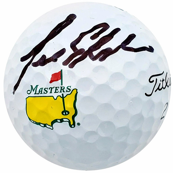 Hideki Matsuyama & Lee Elder Signed Titleist Masters Logo Golf Ball Beckett