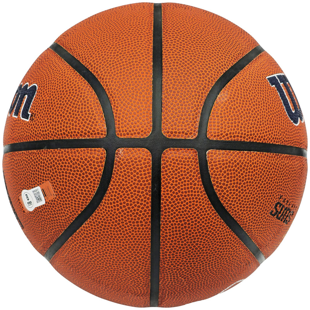 Steve Nash Signed Composite Leather Phoenix Suns Logo Basketball Beckett Witness