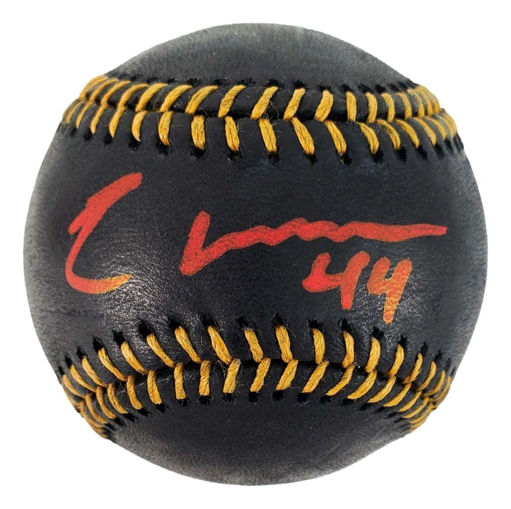 Elly De La Cruz Cincinnati Reds Signed Official Black Leather MLB Baseball BAS