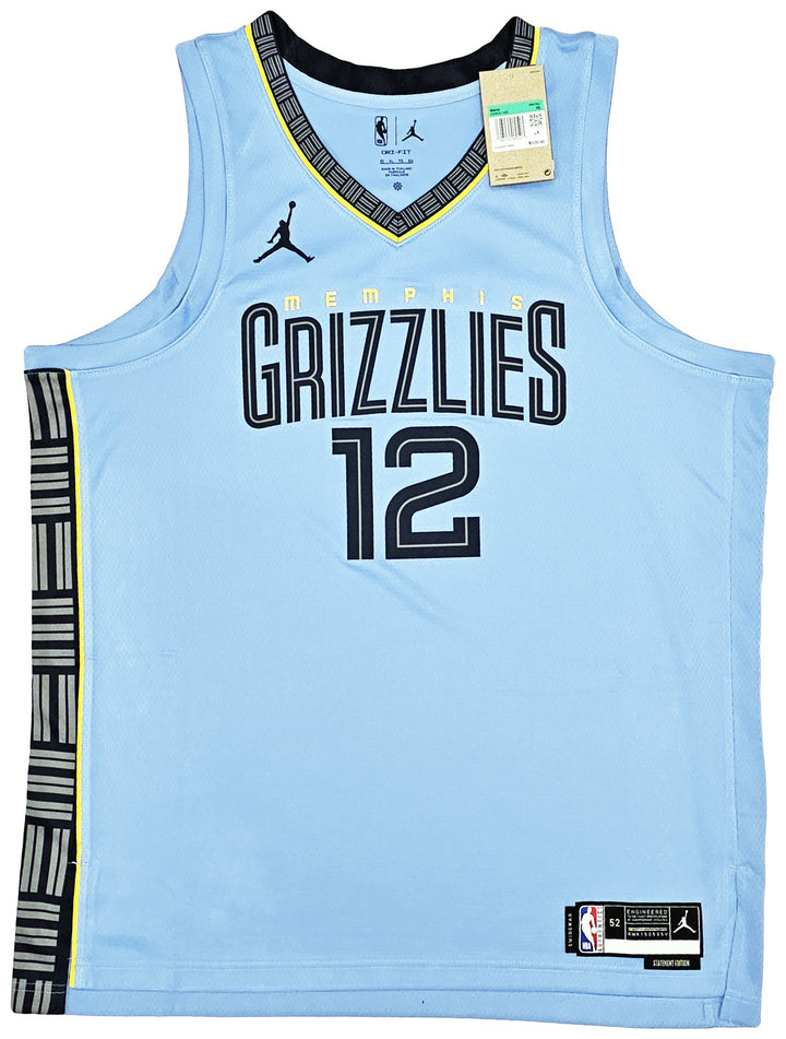 Grizzlies Ja Morant Auto Blue Jordan Statement Edt Swingman Jersey Sz 52 BAS