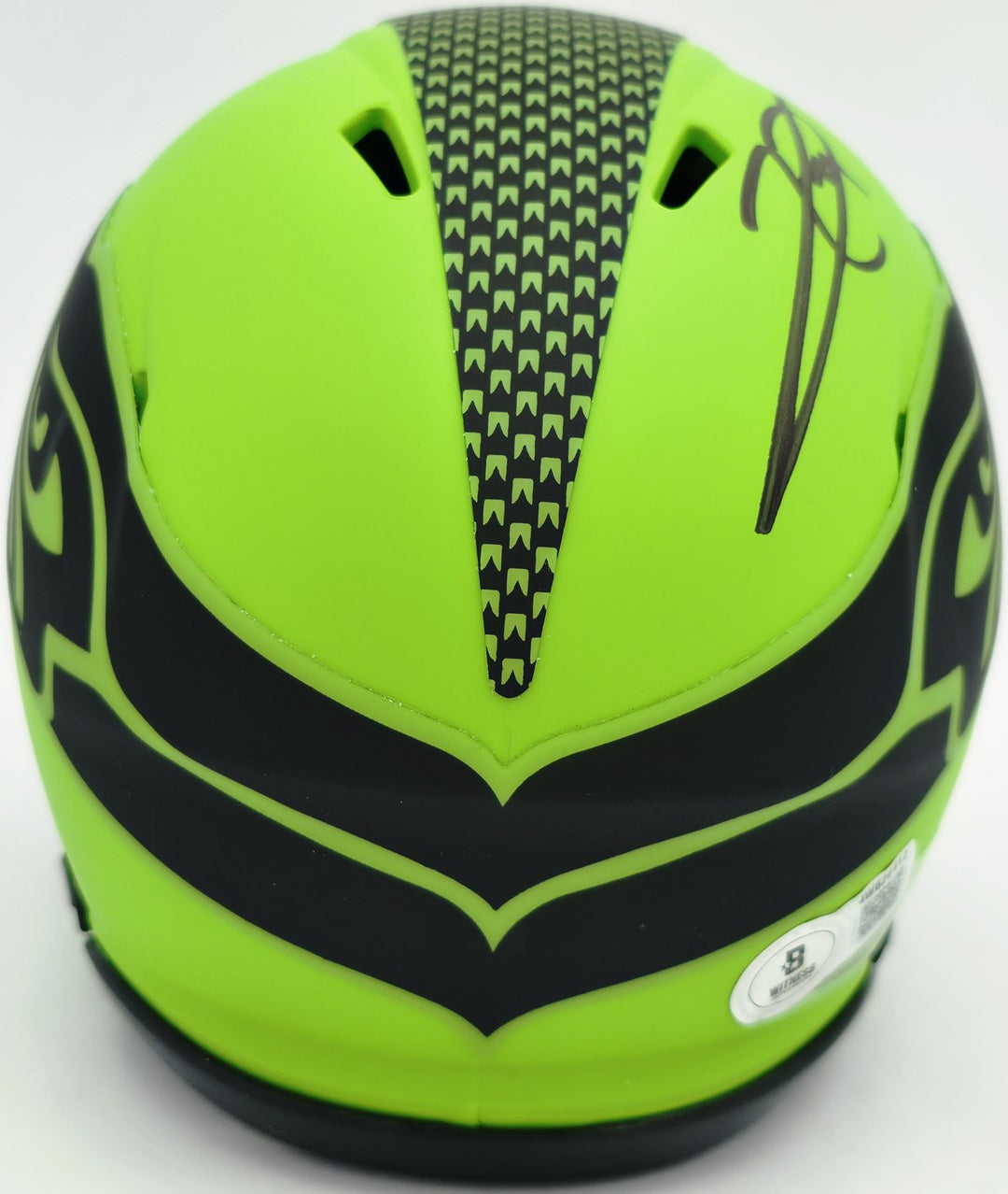 Earl Thomas III Signed Seahawks Rave Green Speed Mini Helmet Beckett Witness